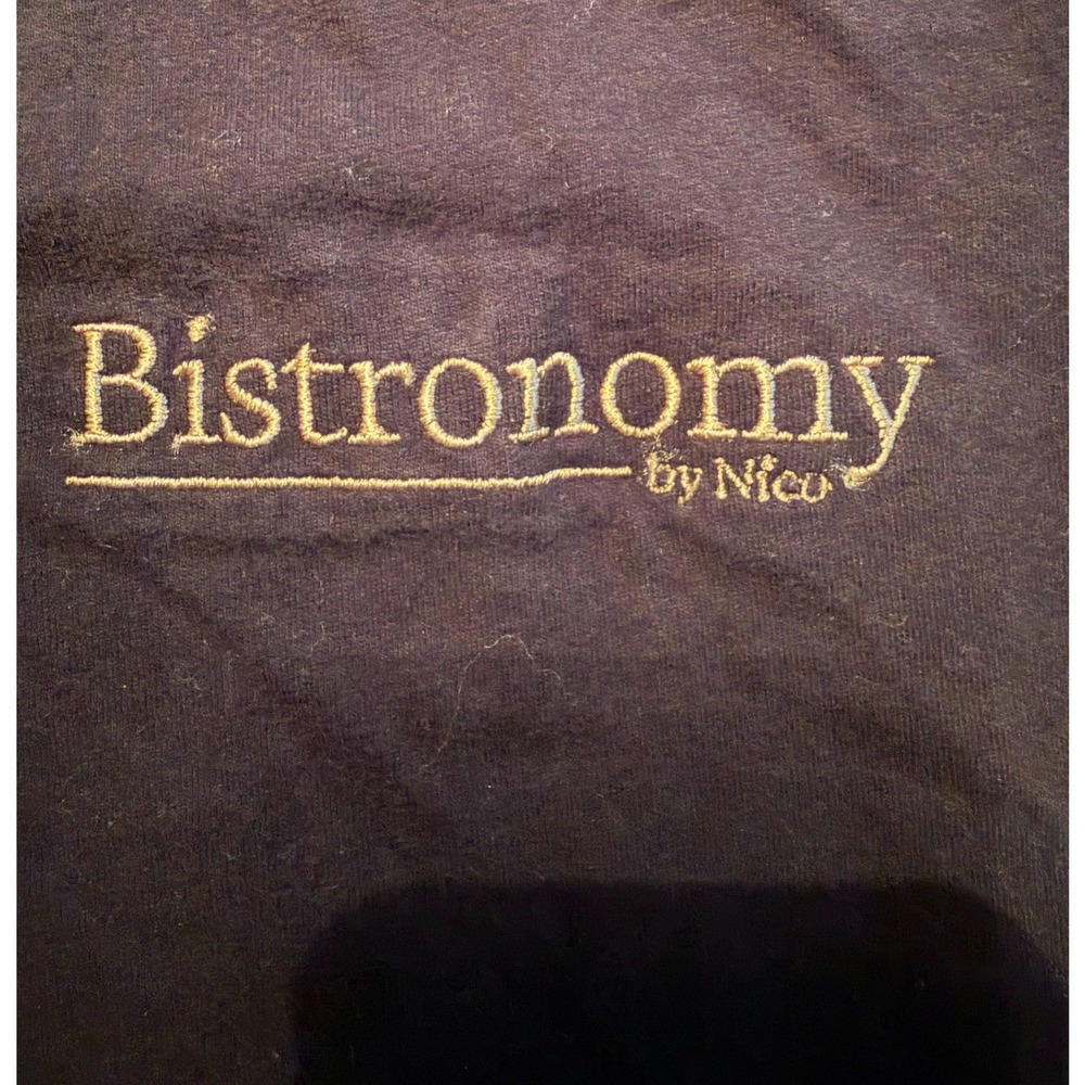 Bistronomy by Nico Mens Black Embroidered Logo Short Sleeve T-Shirt XL
